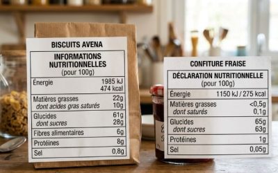 étiquettes nutritionnelles