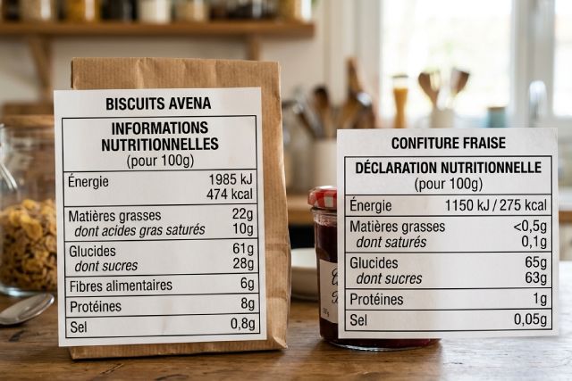 étiquettes nutritionnelles